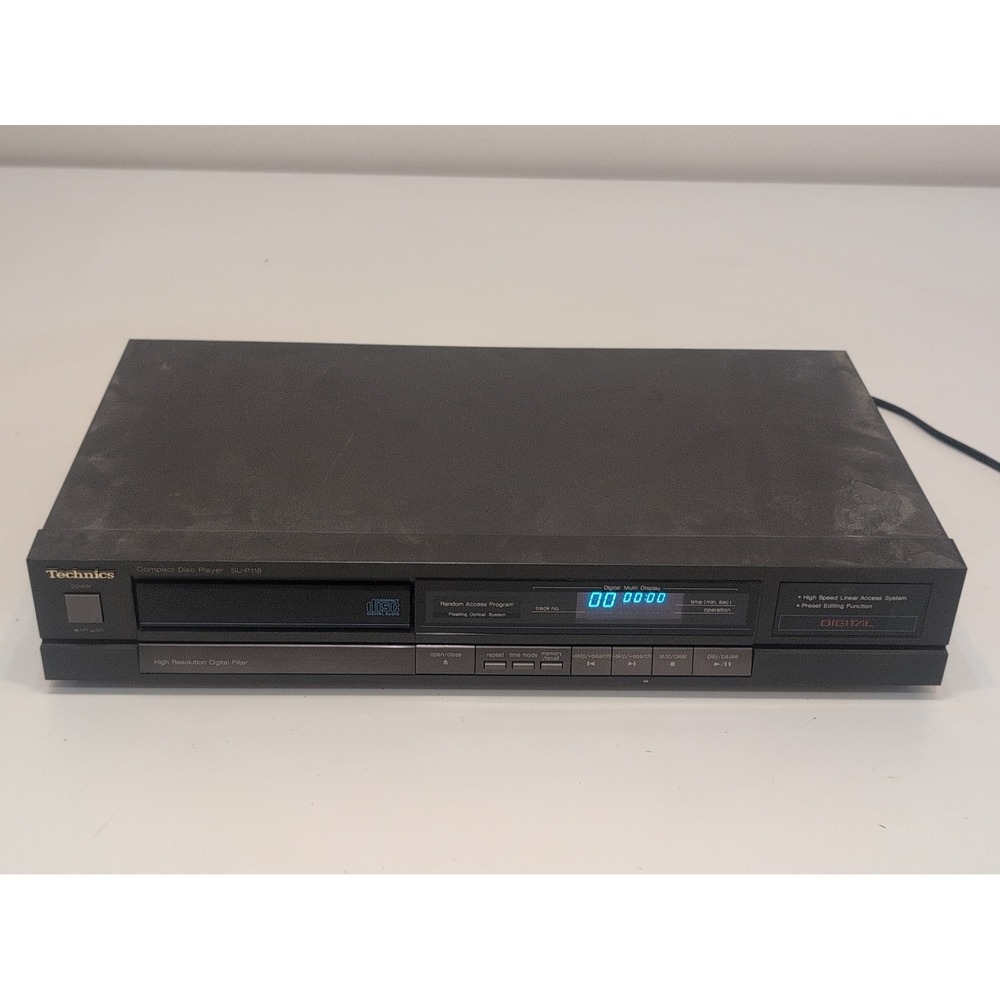 Technics SL-P118 Single Disc CD Player Vintage Stereo 1980's Retro